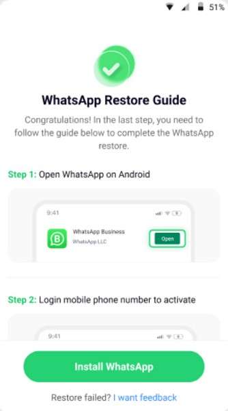 restore iphone whatsapp on oppo