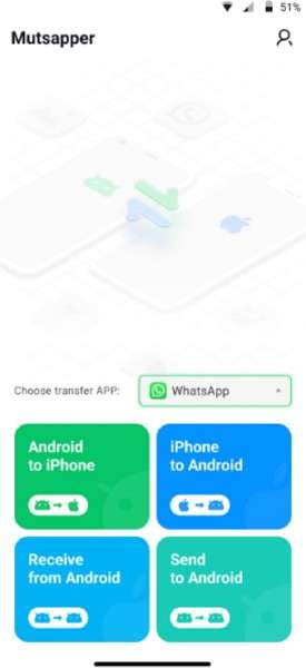 choose mutsapper iphone to android