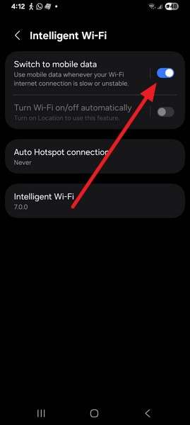 turn off switch to mobile data