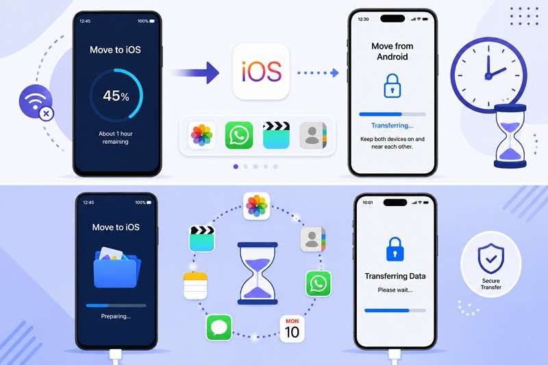 move to ios stuck on iphone