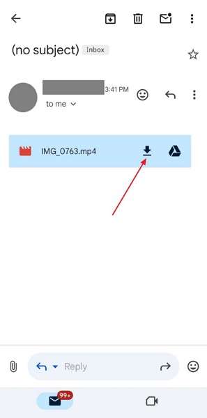 download data from gmail