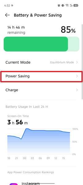 go to power saving