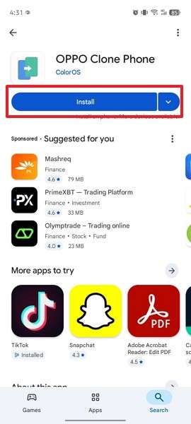 install oppo clone phone app