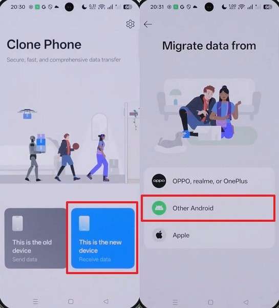 access clone app on oppo