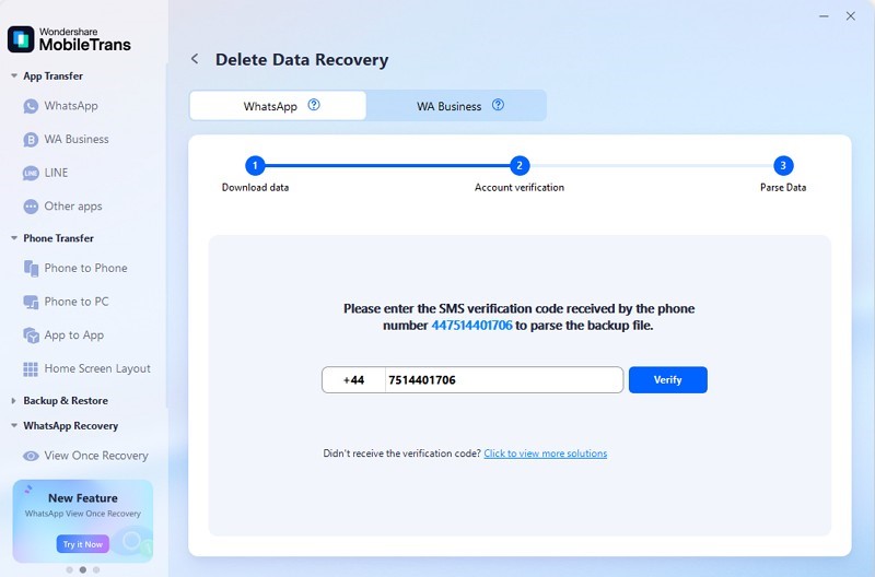 add phone number and verify