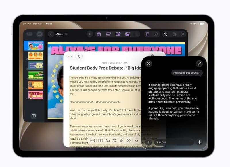 siri ai in writing