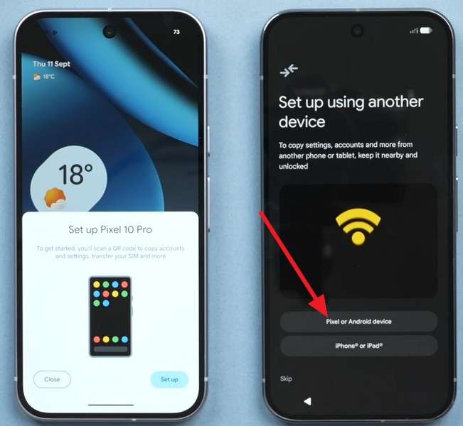 choose to setup pixel