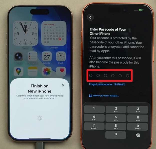add the phone passcode