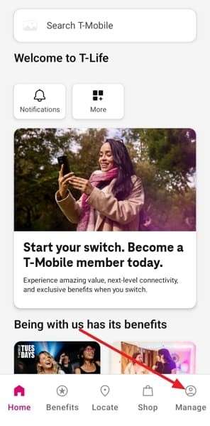 tmobile manage tab settings