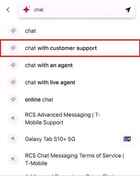 contact chat support esim