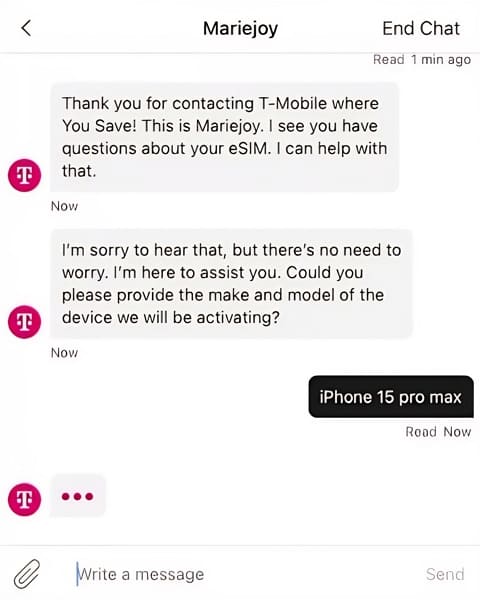 provide phone name chat support tmobile