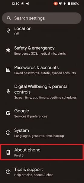 access android eid number