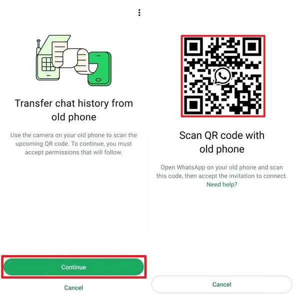 scan qr code whatsapp android chat
