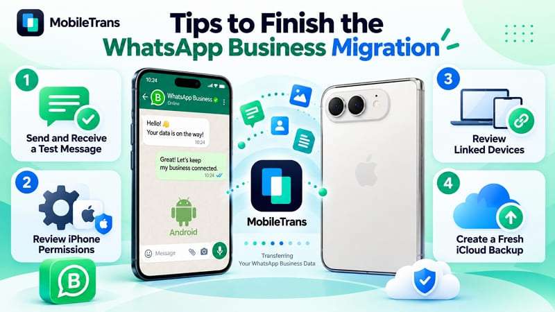 tips to complete whatsapp business transfer