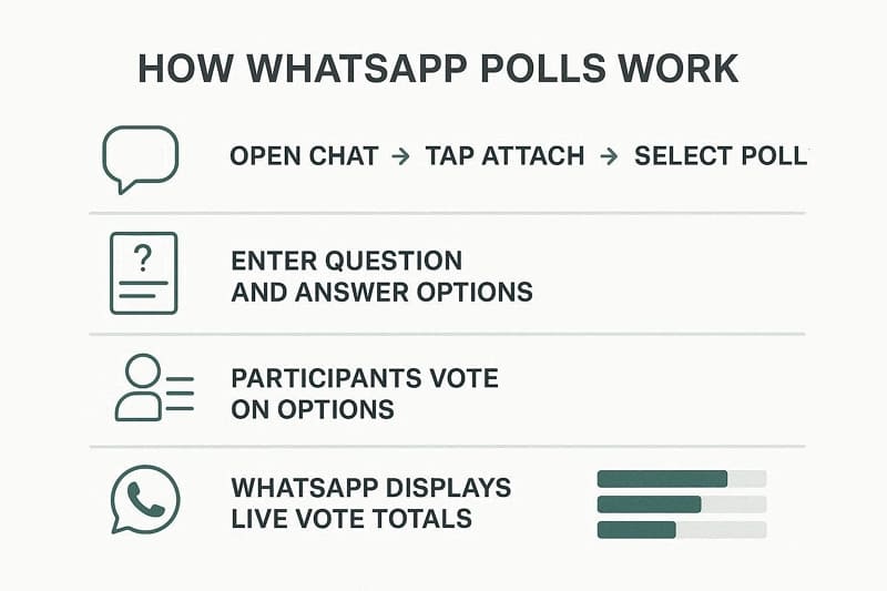 how whatsapp poll works