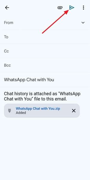 enter gmail send zip data