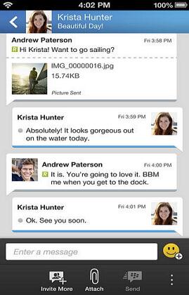 BlackBerry para iPhone - aplicativos de mensagens instantâneas para iphone e blackberry