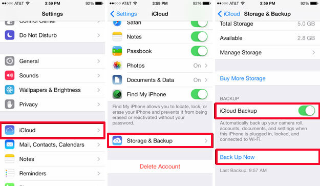 How Does iCloud Backup Contacts