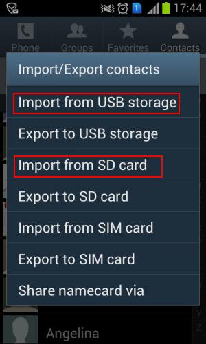 exporter contact iphone vers android