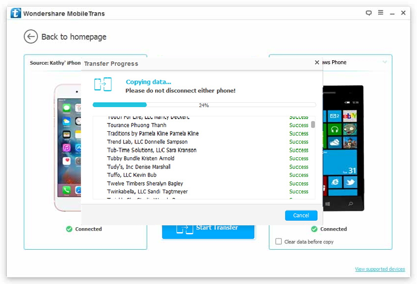 Cómo transferir fotos, videos, archivos de música del iPhone al Teléfono Windows-transferencia