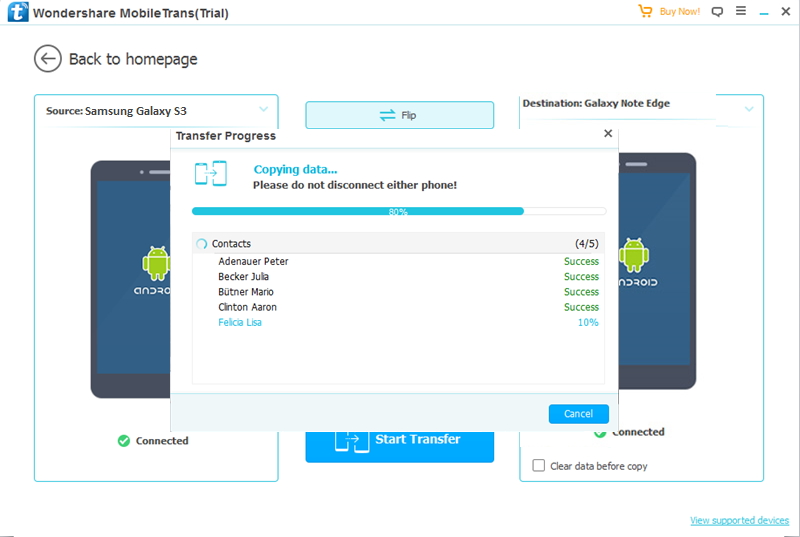 Transferir arquivos da HTC para a Samsung