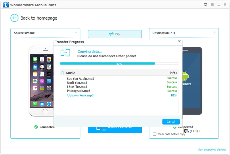 How to Transfer Data from iOS Devices to ZTE Phones