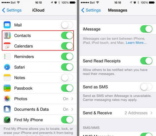 synchroniser les contacts depuis iCloud vers android