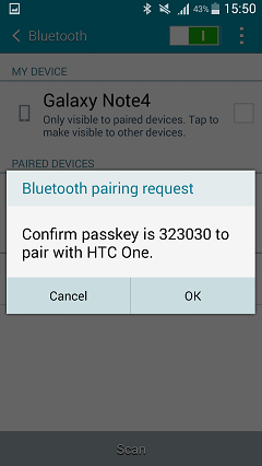 transfer data from samsung to huawei via bluetooth